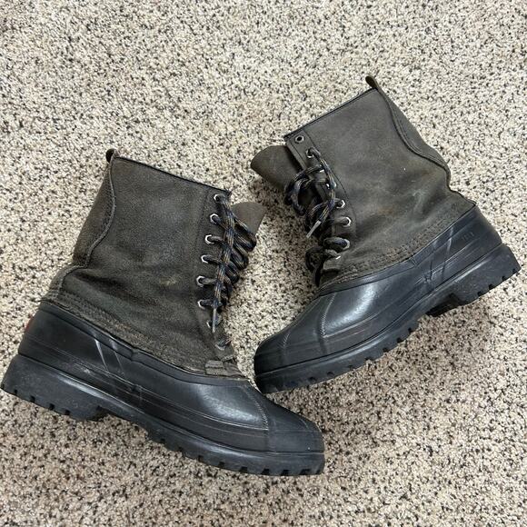 Sorel Mens Winter Boots Size 7 Duck Gray Lace Up Waterproof Insulated Cheyanne - Picture 6 of 9